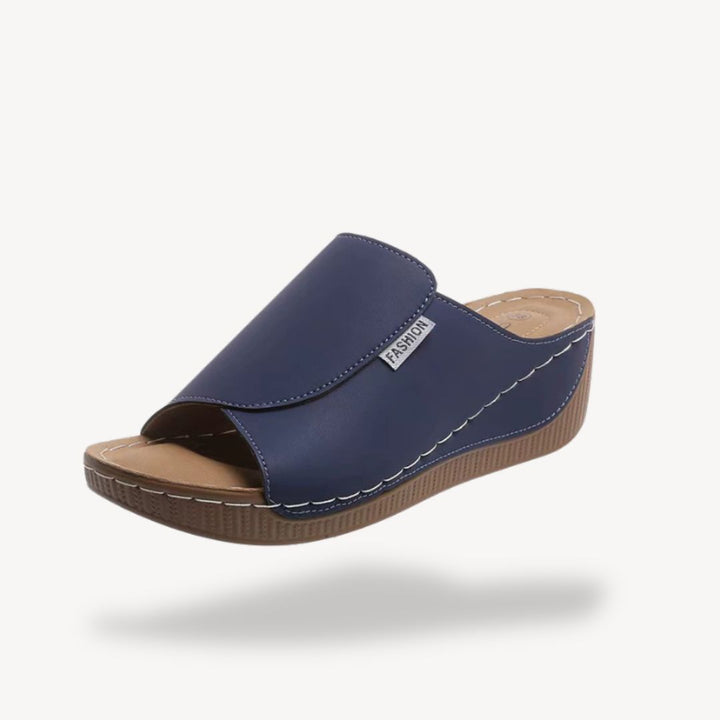 Leather Orthopedic Wedge Sandals Women | Loravelle
