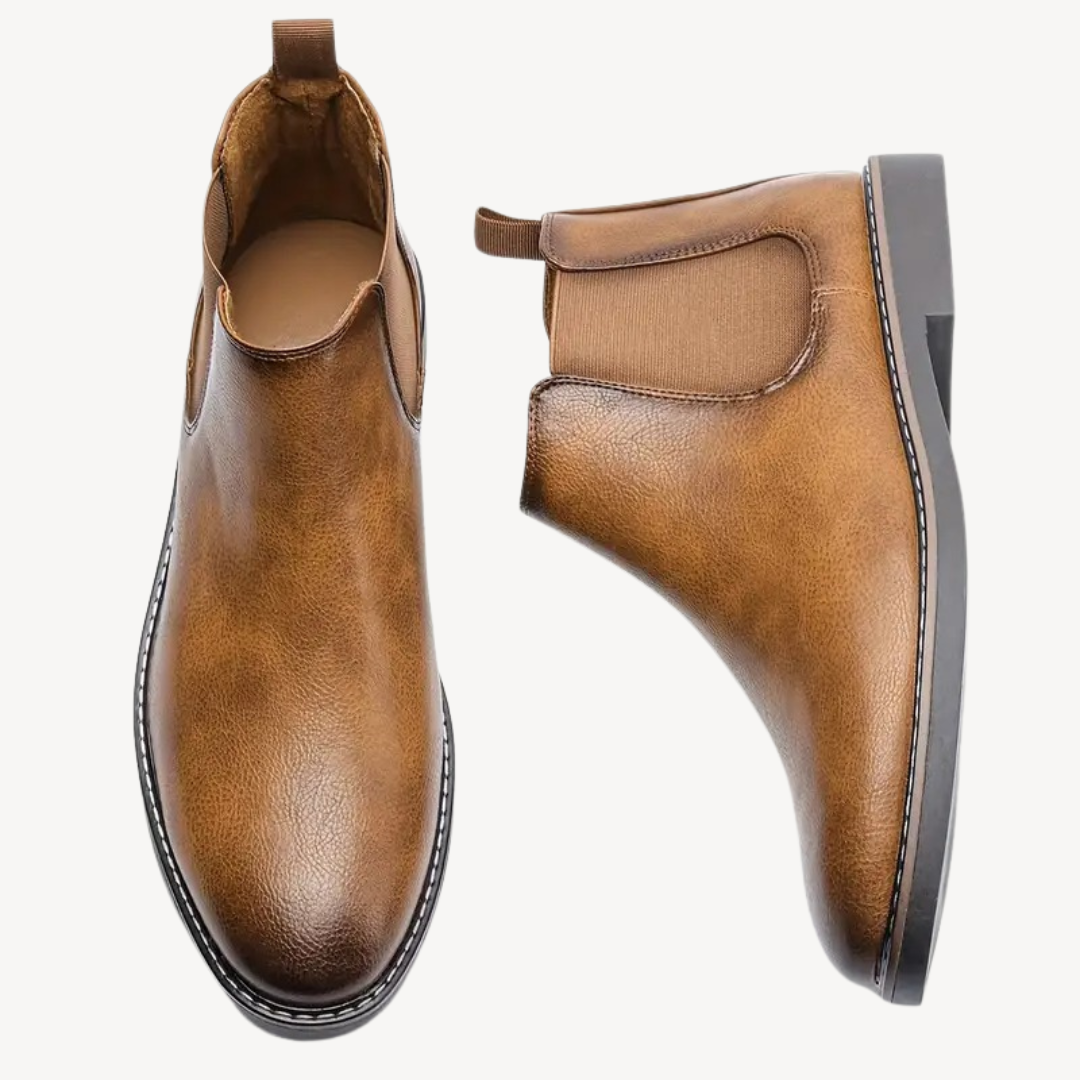 Men's Orthopedic Leather Chelsea Boots | Loravelle