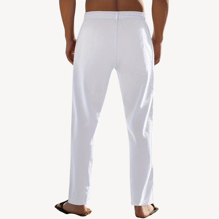 Men’s Linen Drawstring Pants – Casual Comfortable Trousers | Loravelle