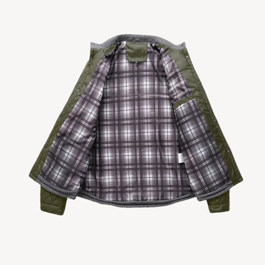 Quilted Colorblock Jacket Men | Loravelle