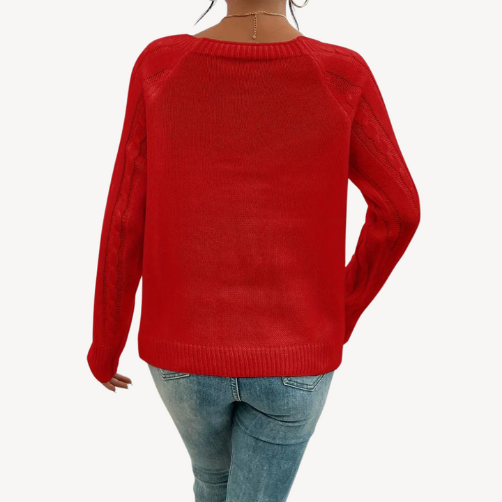 Women’s Button Detail Sweater | Loravelle