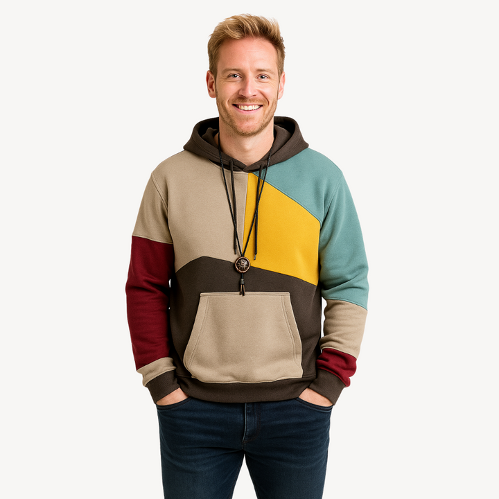 Color-Blocked Hoodie | Loravelle