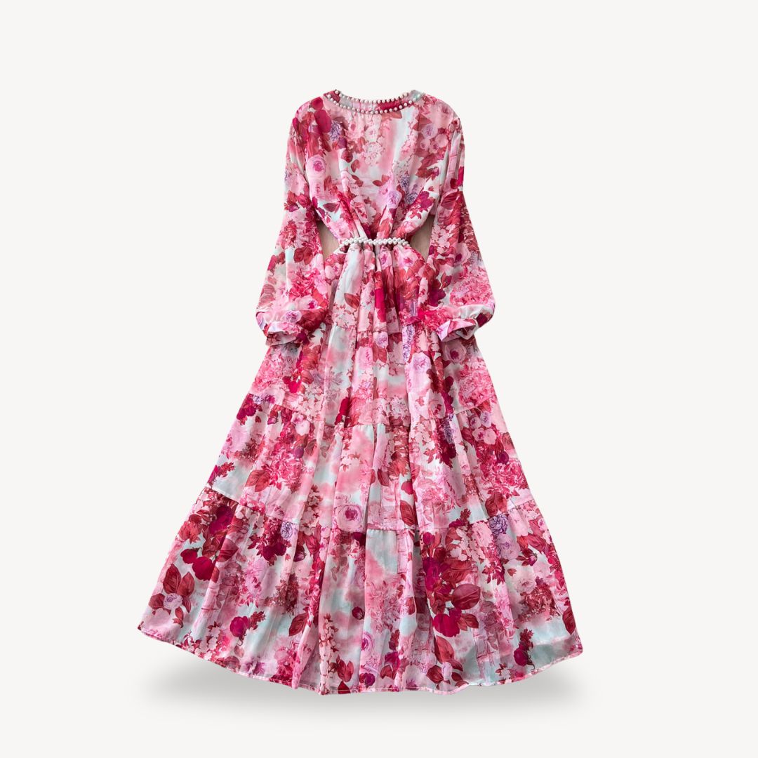 Women's Floral Long Sleeve Maxi Dress | Loravelle