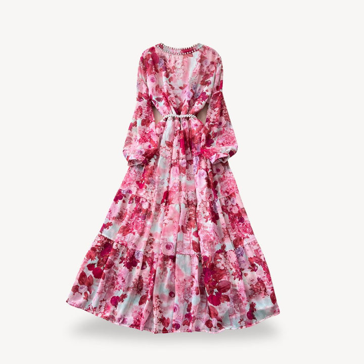 Women's Floral Long Sleeve Maxi Dress | Loravelle