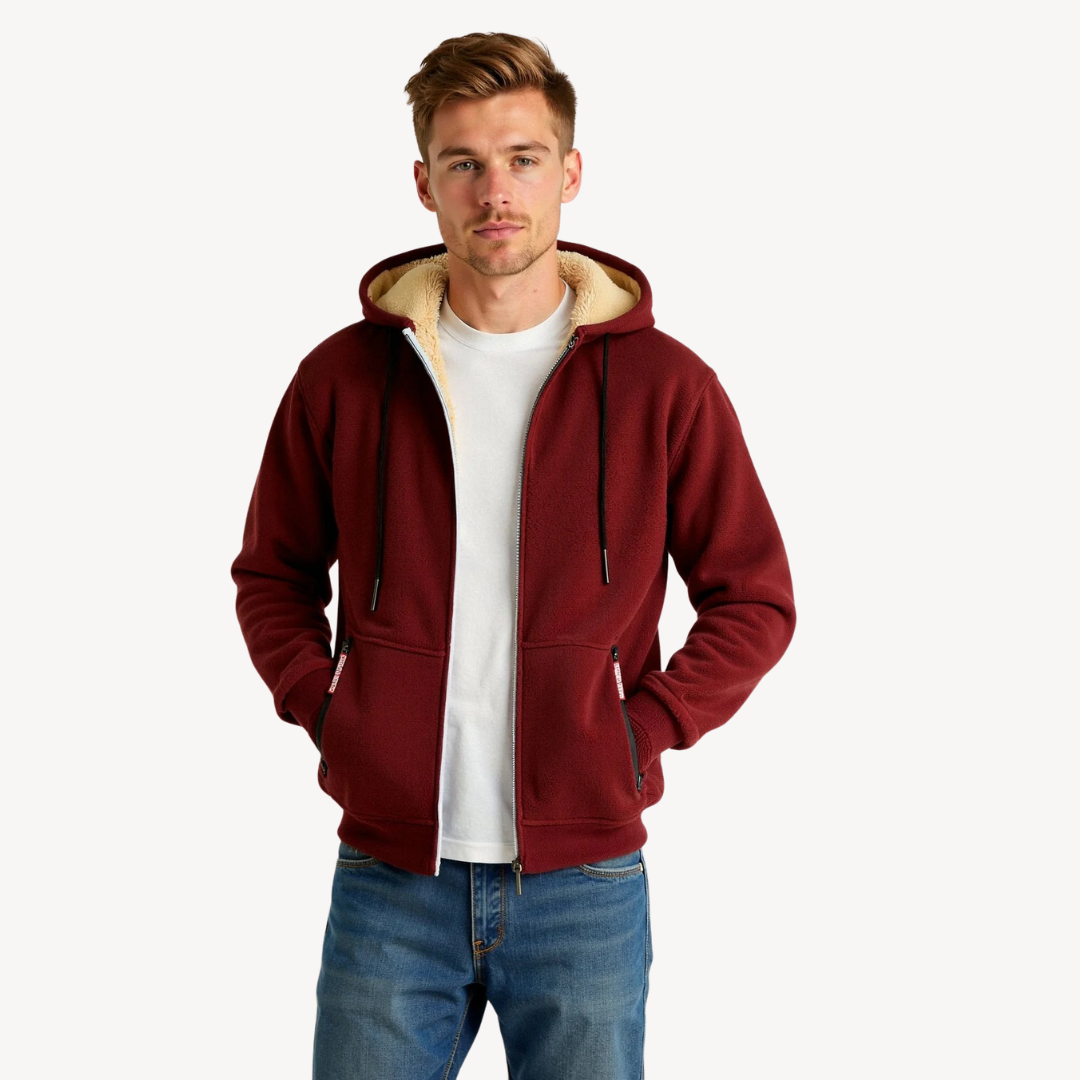 Men's Fleece-Lined Hoodie | Loravelle