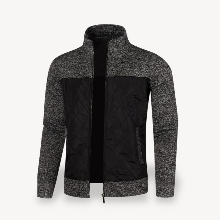 Quilted Padded Zip-Up Jacket Men | Loravelle