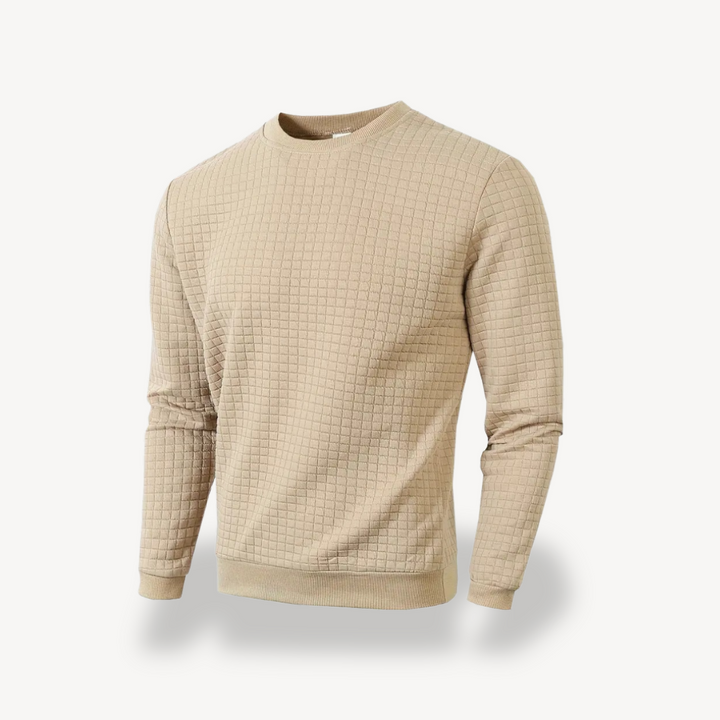 Men's Textured Knit Sweatshirt | Loravelle