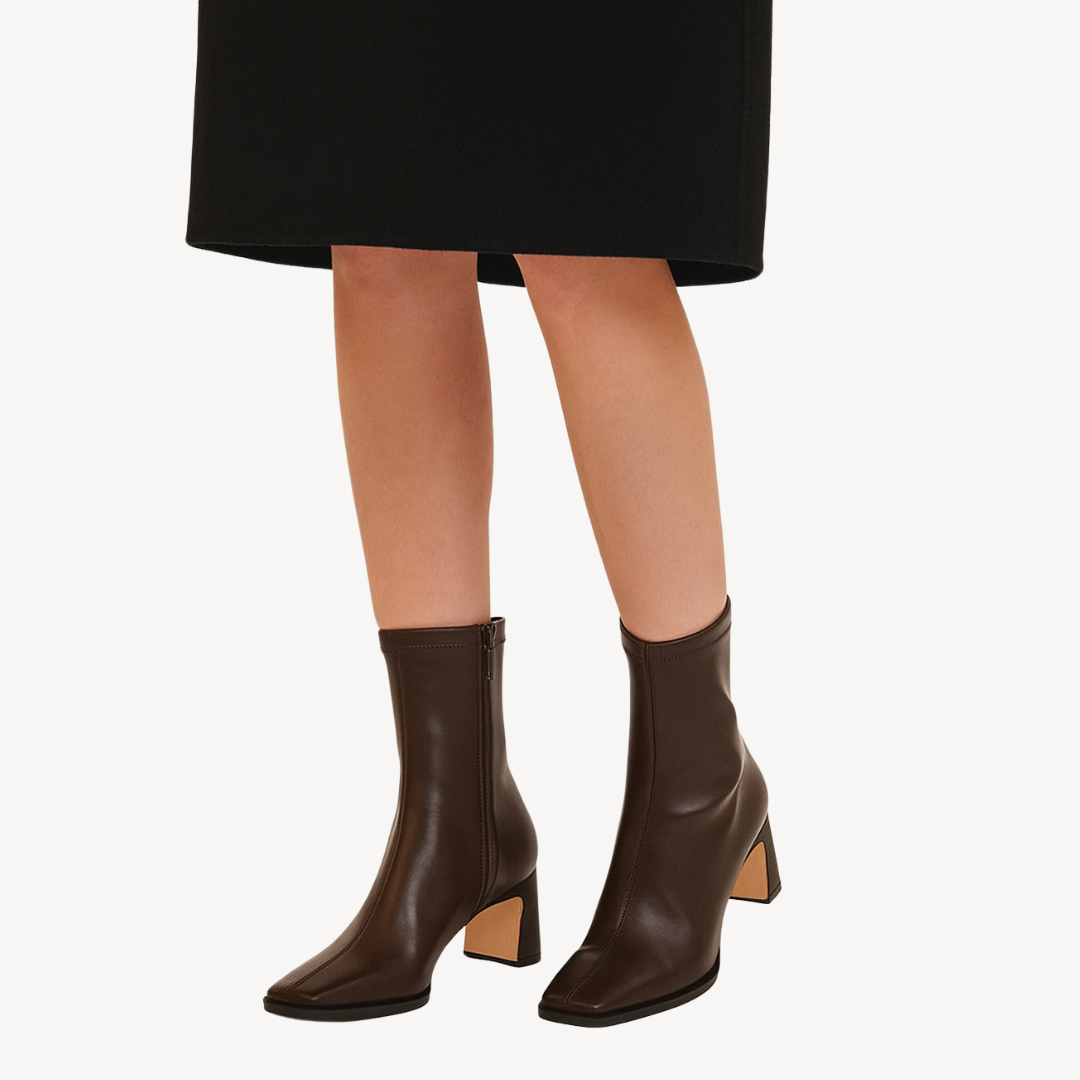 Orthopedic Square Toe Ankle Boots | Loravelle