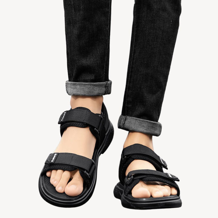 Fabric Adjustable Orthopedic Strap Sandals Men | Loravelle
