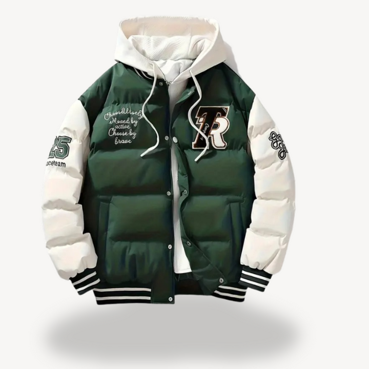 Polyester Hooded Winter Parka for Men | Loravelle