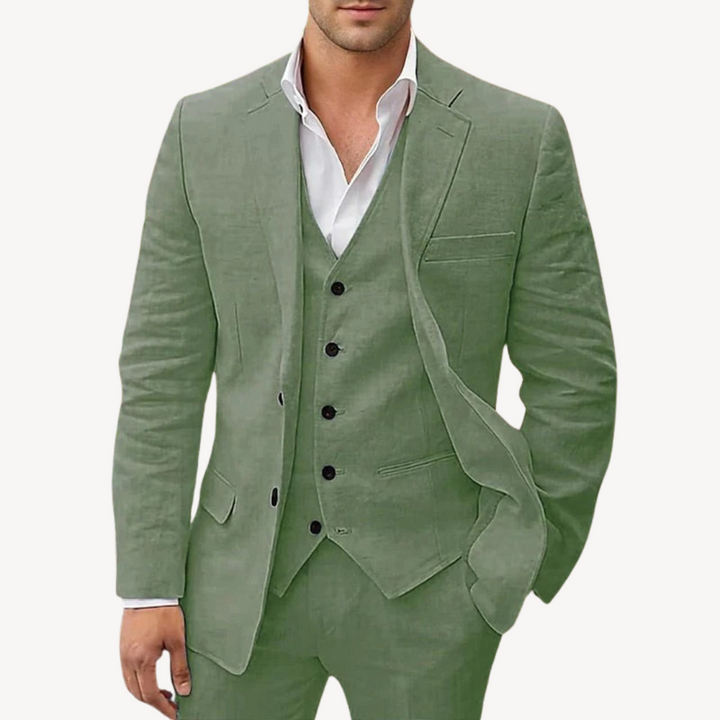 Men’s 3-Piece Linen Suit | Loravelle
