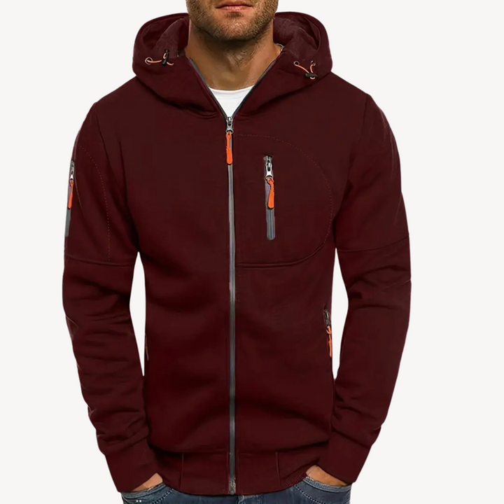 Men's Zip Hoodie Cotton Fleece | Loravelle