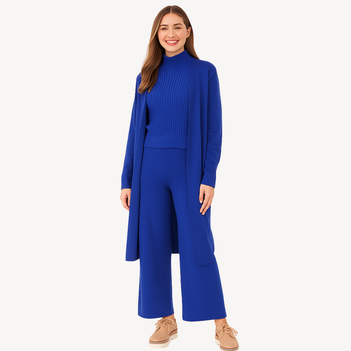 Women’s Ribbed Knit 3-Piece Set | Loravelle