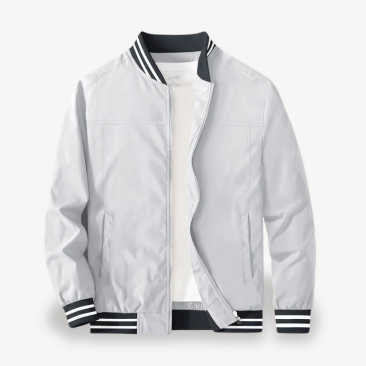 Men's Lightweight Bomber Jacket with Zip | Loravelle