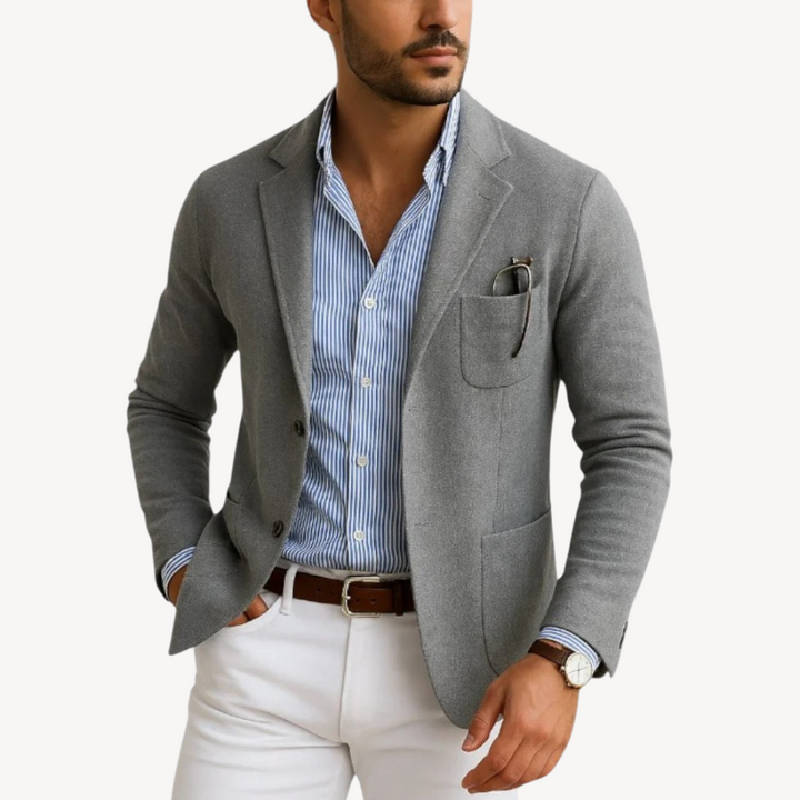 Men’s Casual Blazer Cotton Blend Slim Fit | Loravelle
