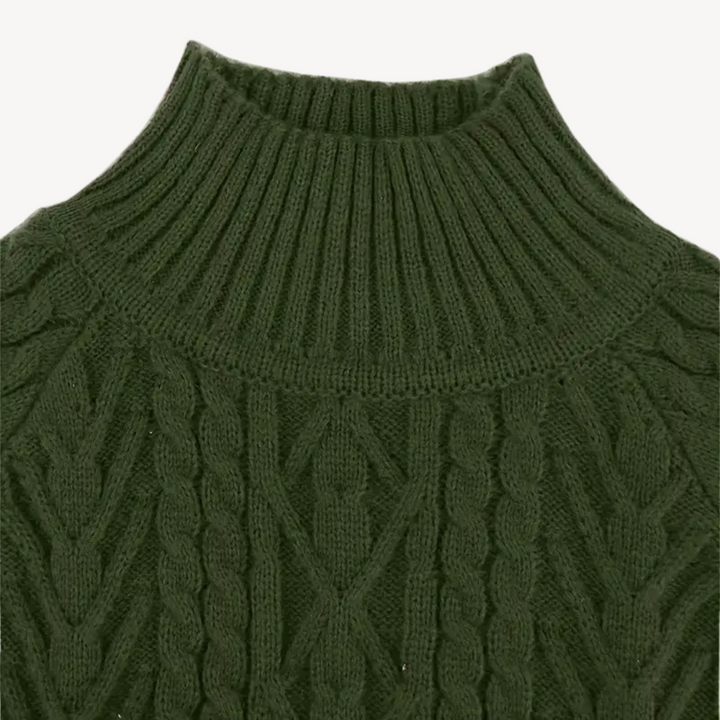 Cable Knit Turtleneck Sweater for Women | Loravelle