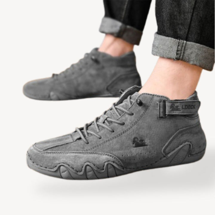 Men's Orthopedic Suede High Top Casual Shoes | Loravelle