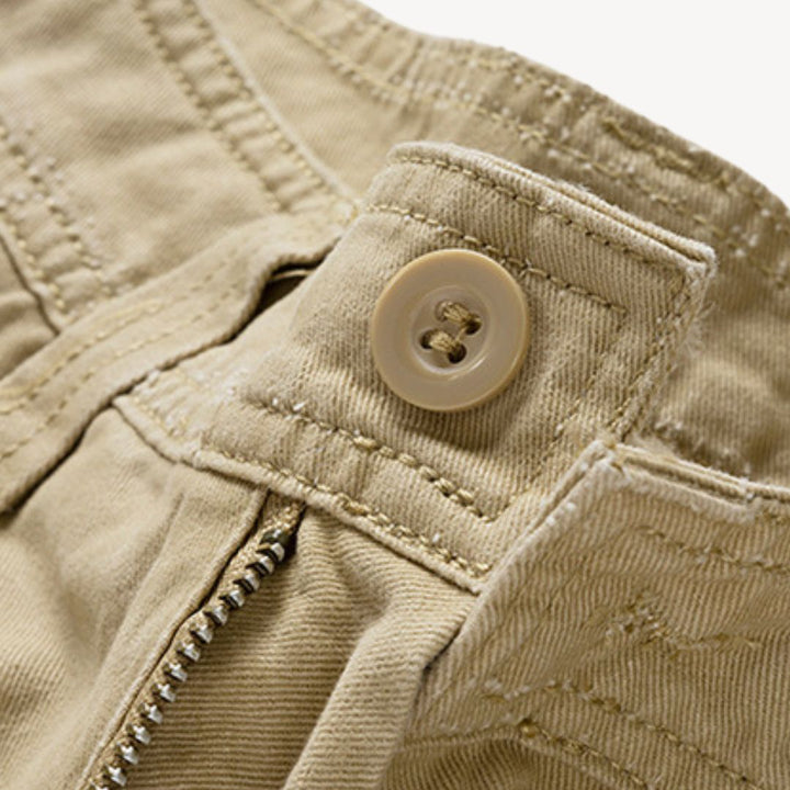 Men's Twill Belted Cargo Shorts | Loravelle