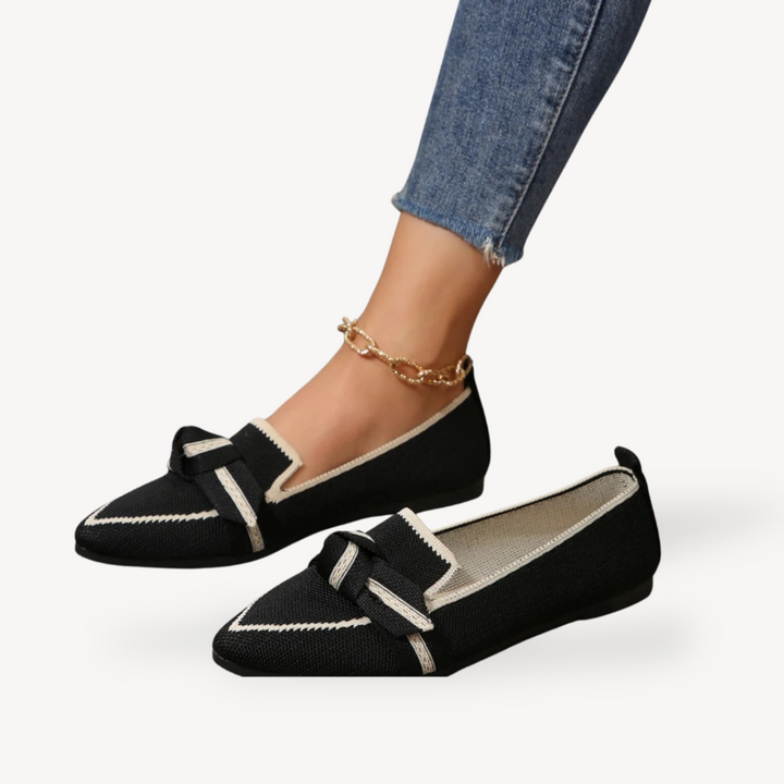 Women's Orthopedic Knitted Pointed Toe Flats | Loravelle