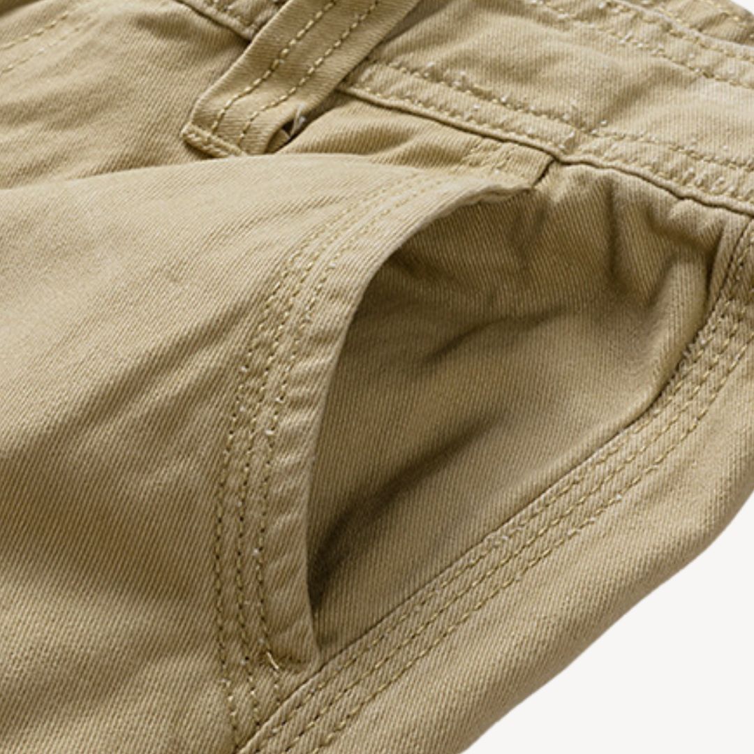 Men's Twill Belted Cargo Shorts | Loravelle