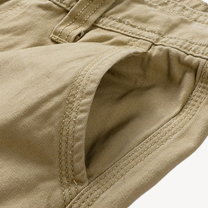 Men's Twill Belted Cargo Shorts | Loravelle