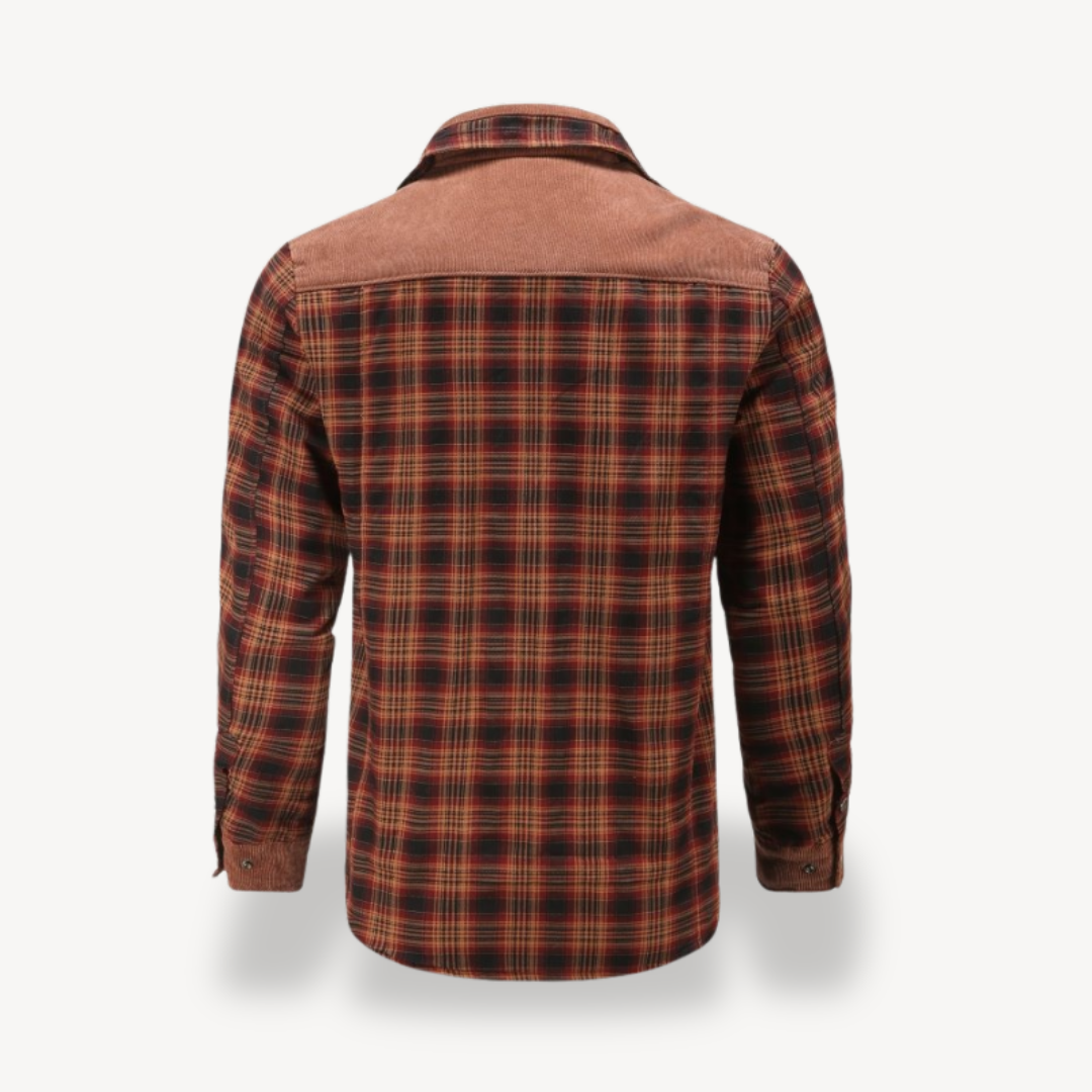 Men’s Plaid Fleece Lined Jacket | Loravelle