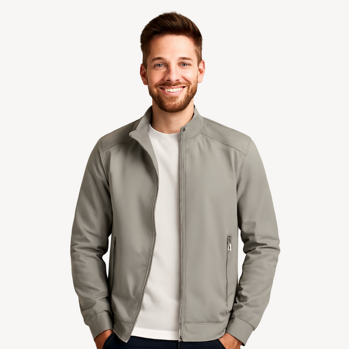 Men’s Polyester Casual Outerwear Zip Jacket | Loravelle
