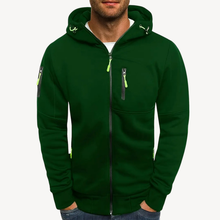 Men's Zip Hoodie Cotton Fleece | Loravelle