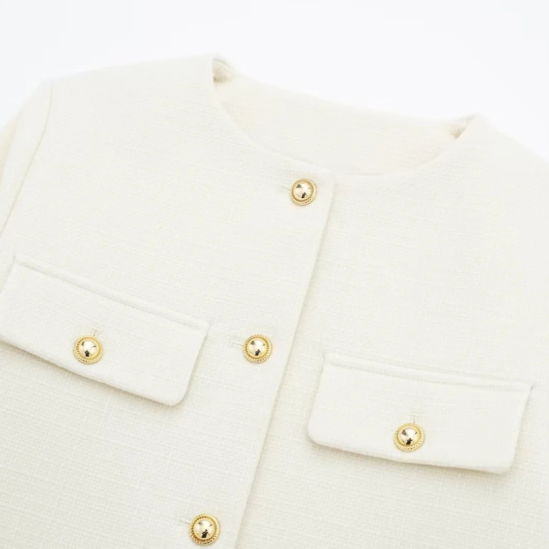 Loravelle | Tailored Pocket Button-Up Jacket