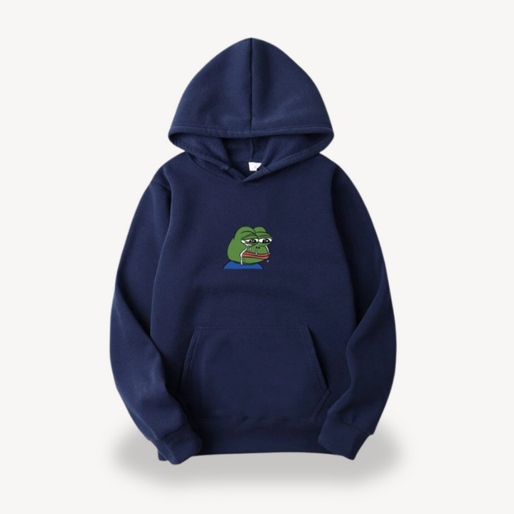 Pepe Frog Graphic Hoodie for Men | Loravelle