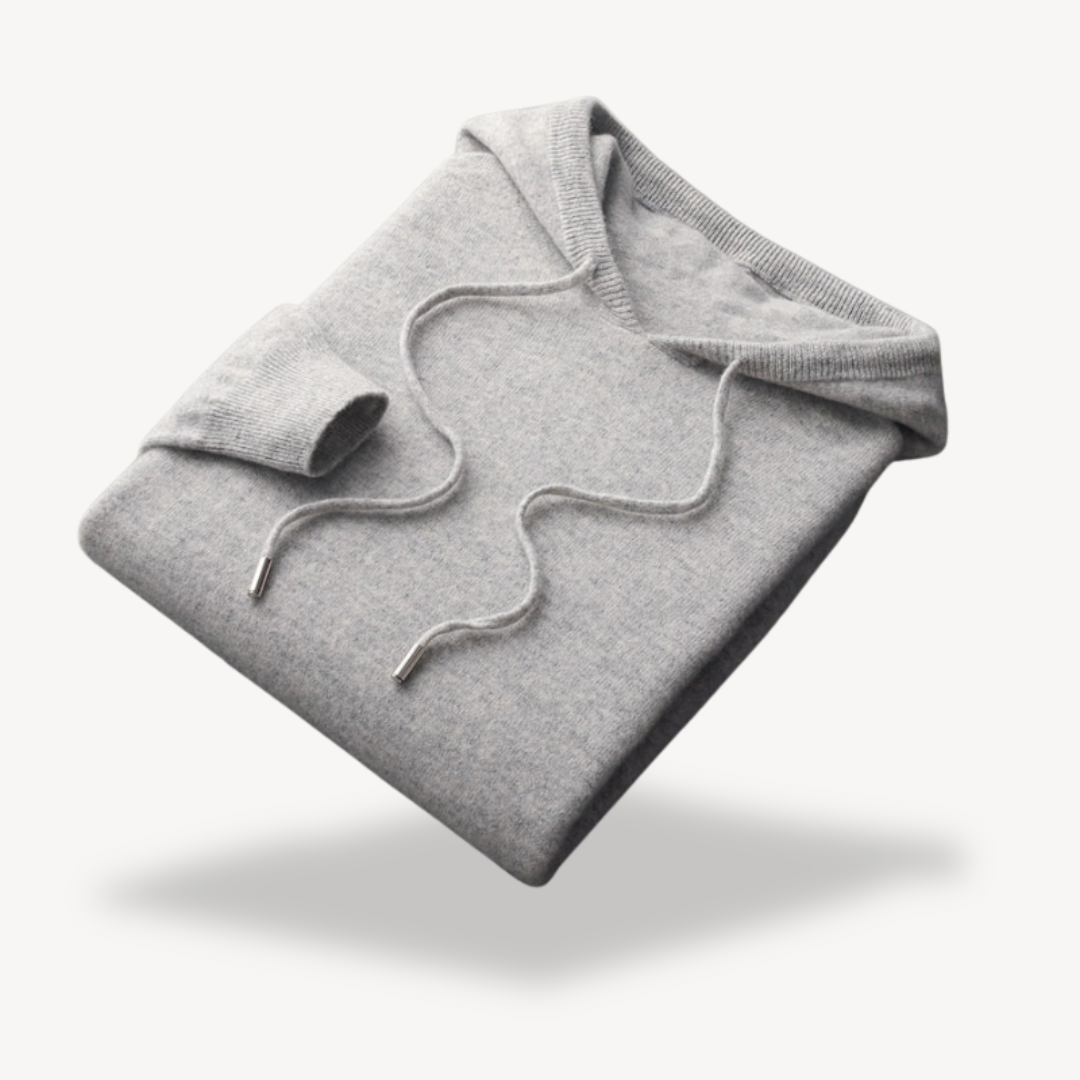 Men's Cashmere Knit Hoodie Sweater | Loravelle