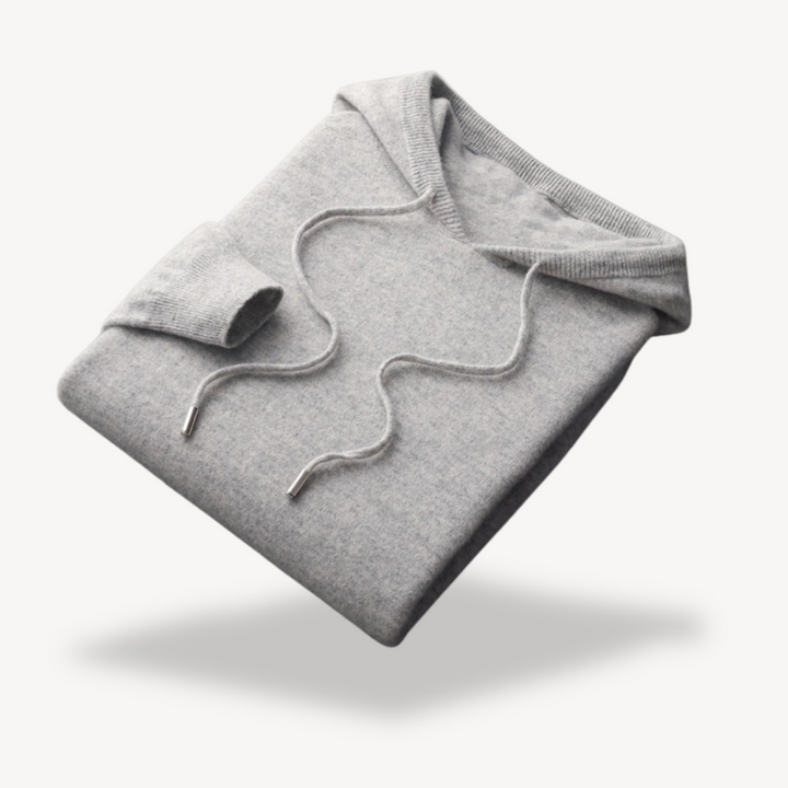 Men's Cashmere Knit Hoodie Sweater | Loravelle