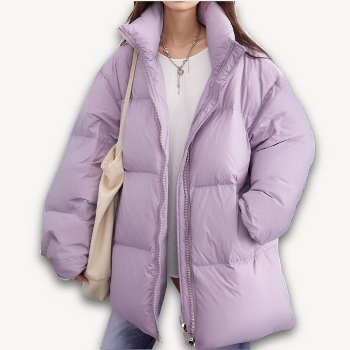 Loravelle | Women's Long Puffer Coat - Hooded Winter Down Jacket, Adult, Lightweight, Polyester Outerwear