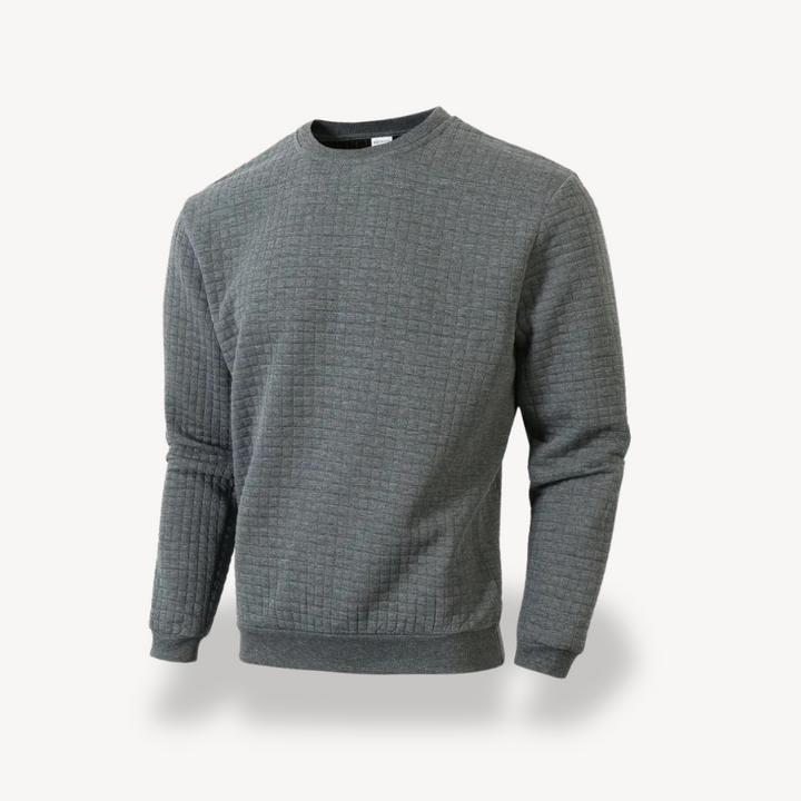 Men's Textured Knit Sweatshirt | Loravelle