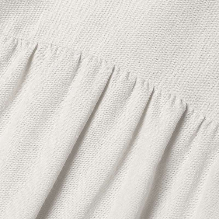 Linen Maxi Dress Women V-Neck Long Sleeve | Loravelle