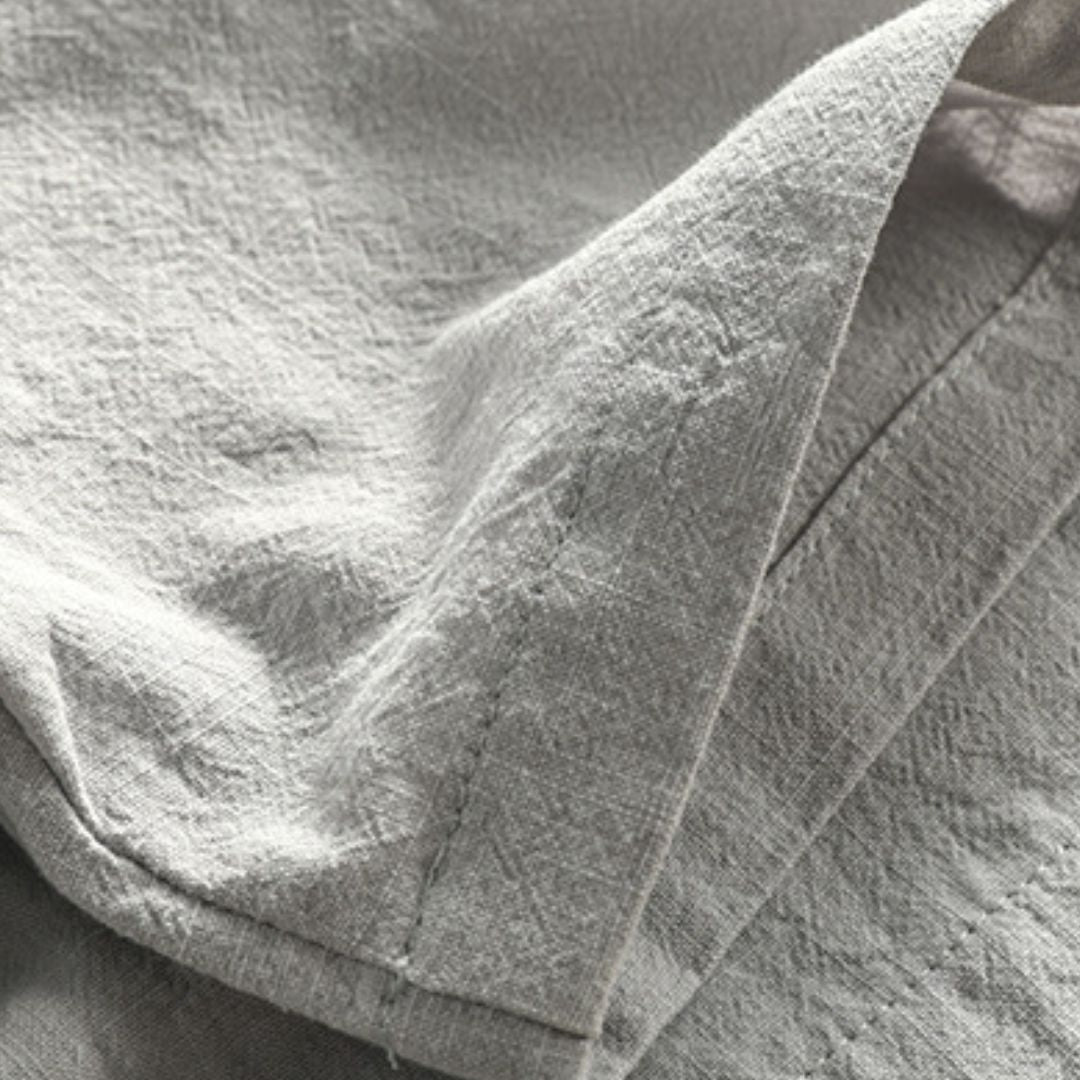 Casual Linen Polo Shirt Men | Loravelle