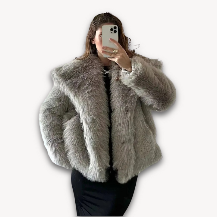 Loravelle | Women's Faux Fur Coat - Soft Winter Jacket, Adult Fashion Outerwear