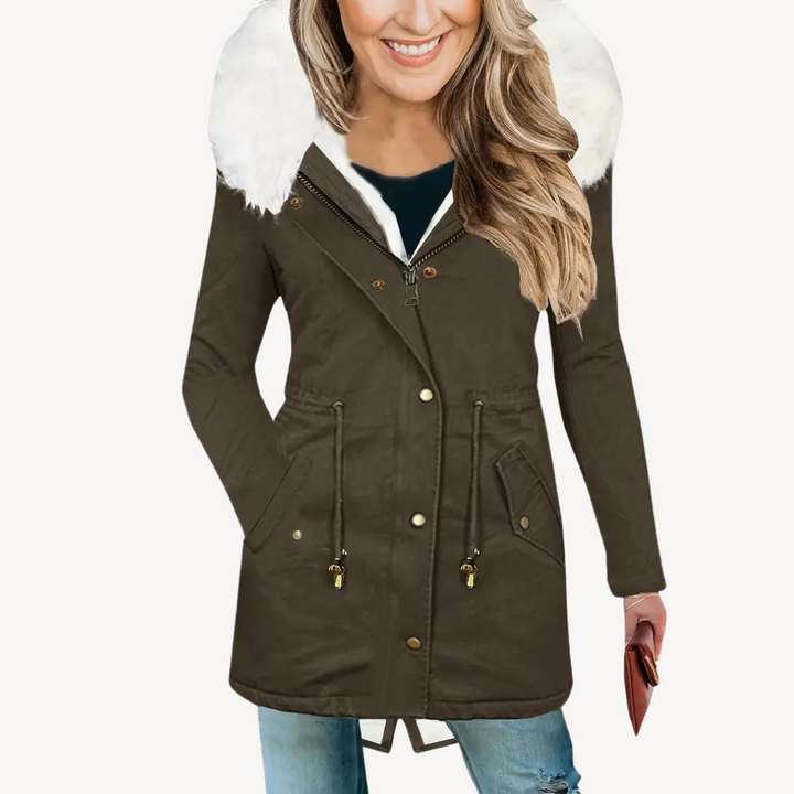 Women's Faux Fur Hooded Parka Jacket | Loravelle