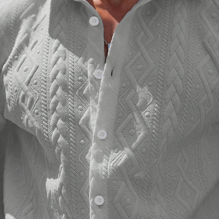 Men's Textured Knit Short Set | Loravelle