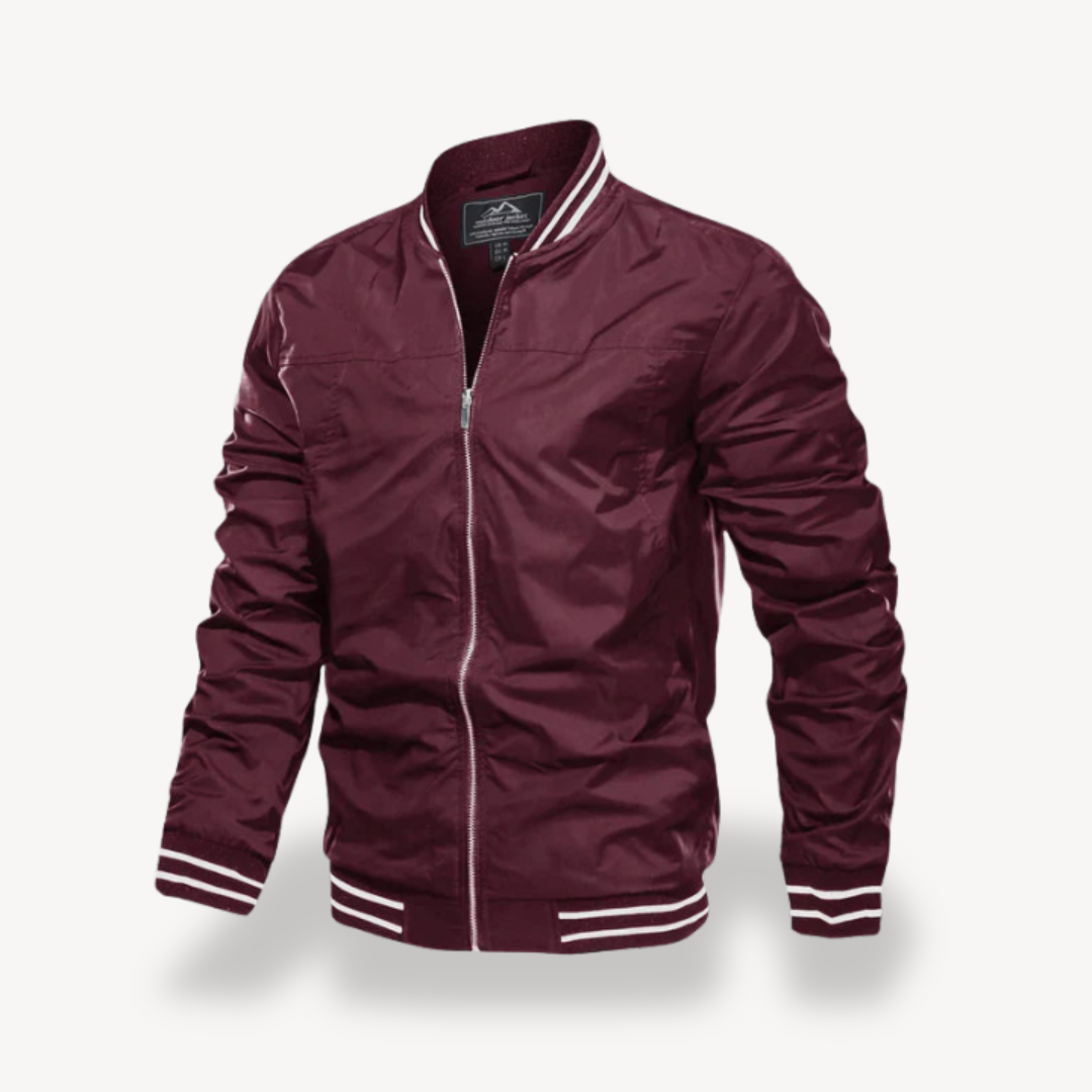 Men's Lightweight Bomber Jacket with Zip | Loravelle