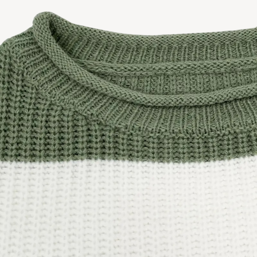 Women's Striped Oversized Sweater | Loravelle