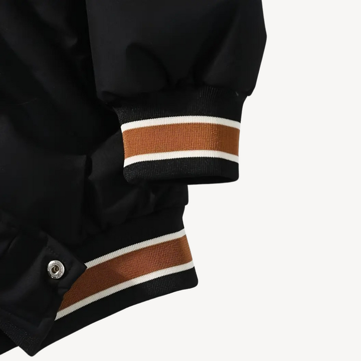 Men's Puffer Varsity Jacket with Hoodie | Loravelle