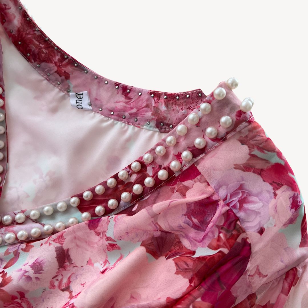 Women's Floral Long Sleeve Maxi Dress | Loravelle