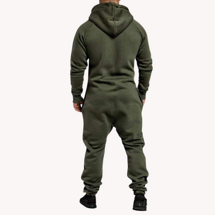 Men’s Zip-Up Hoodie Jumpsuit | Loravelle