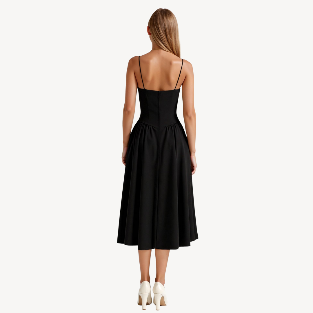 Strapless Midi Dress | Loravelle