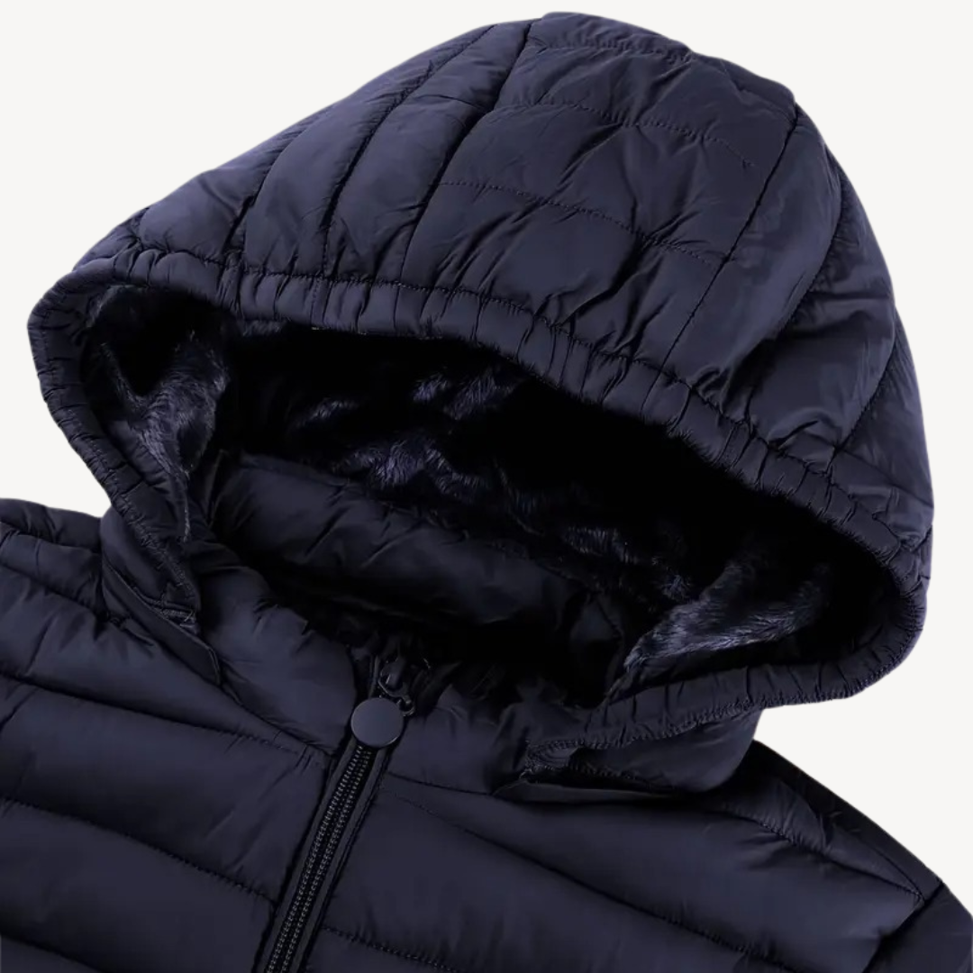 Women’s Quilted Puffer Jacket with Hood | Loravelle