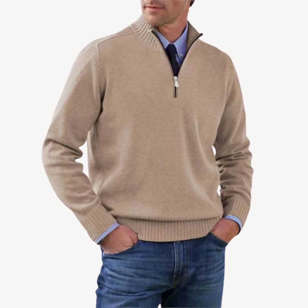 Men's Half-Zip Sweater | Loravelle
