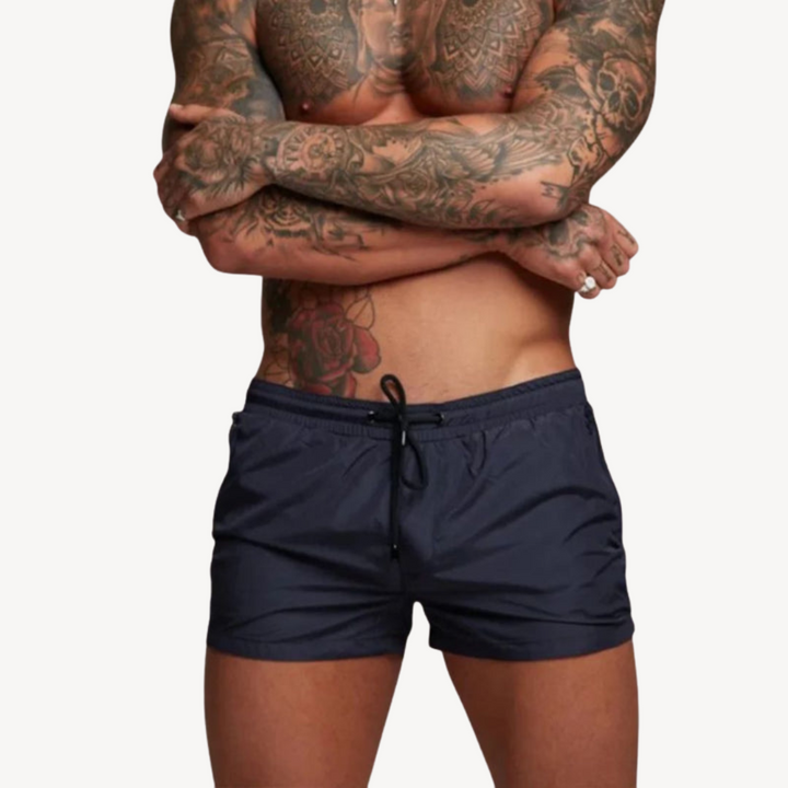 Men's Quick Dry Nylon Swim Shorts with Drawstring | Loravelle