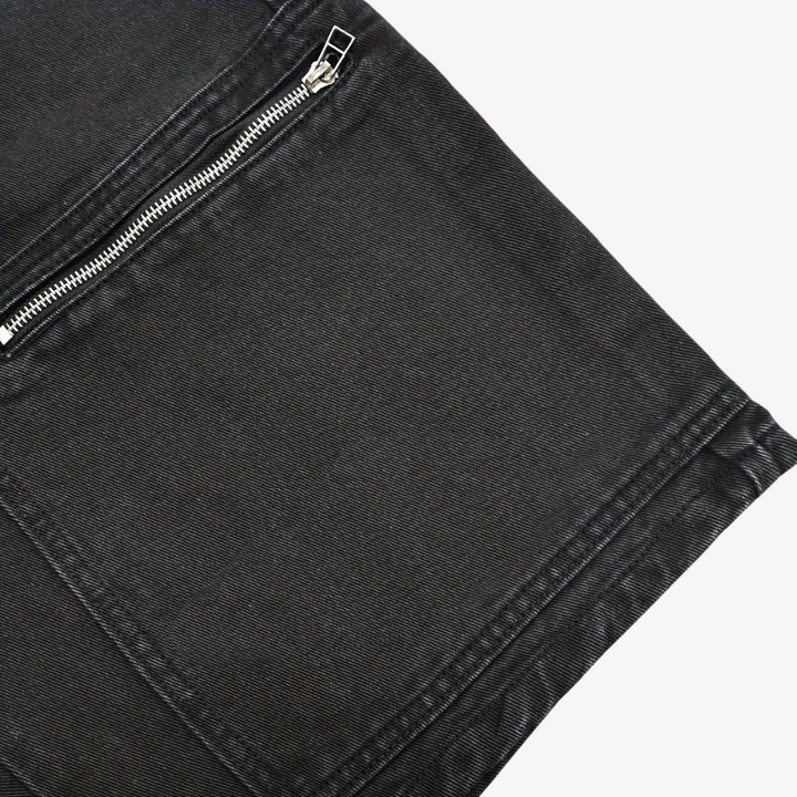 Men's Y2K Black Denim Cargo Shorts | Loravelle