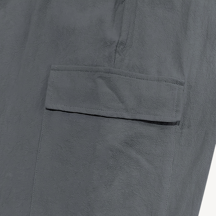 Men’s Linen Cargo Pants – Drawstring Casual Utility Trousers | Loravelle